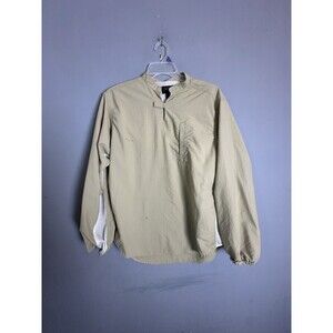 Railriders Mens Vented Shirt Beige Nylon Insect Shield Hiking Fishing Hiking Lrg